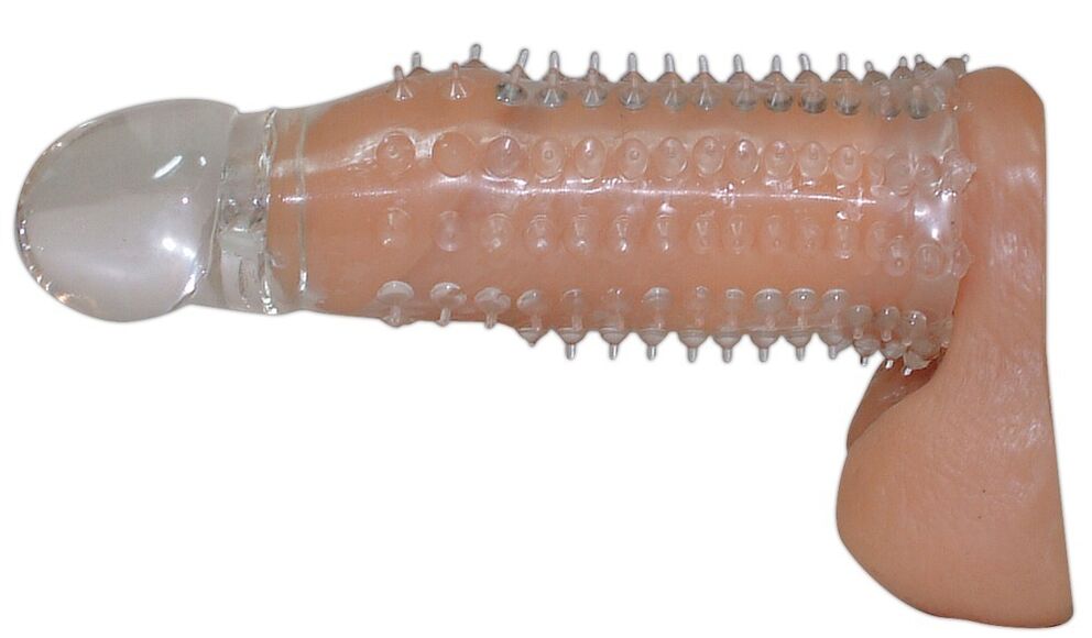 L'embout donne du volume au pénis pendant les rapports sexuels